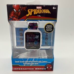 Kids 6+ Marvel Spiderman Smart Interactive Touch Screen Watch w Camera & Games